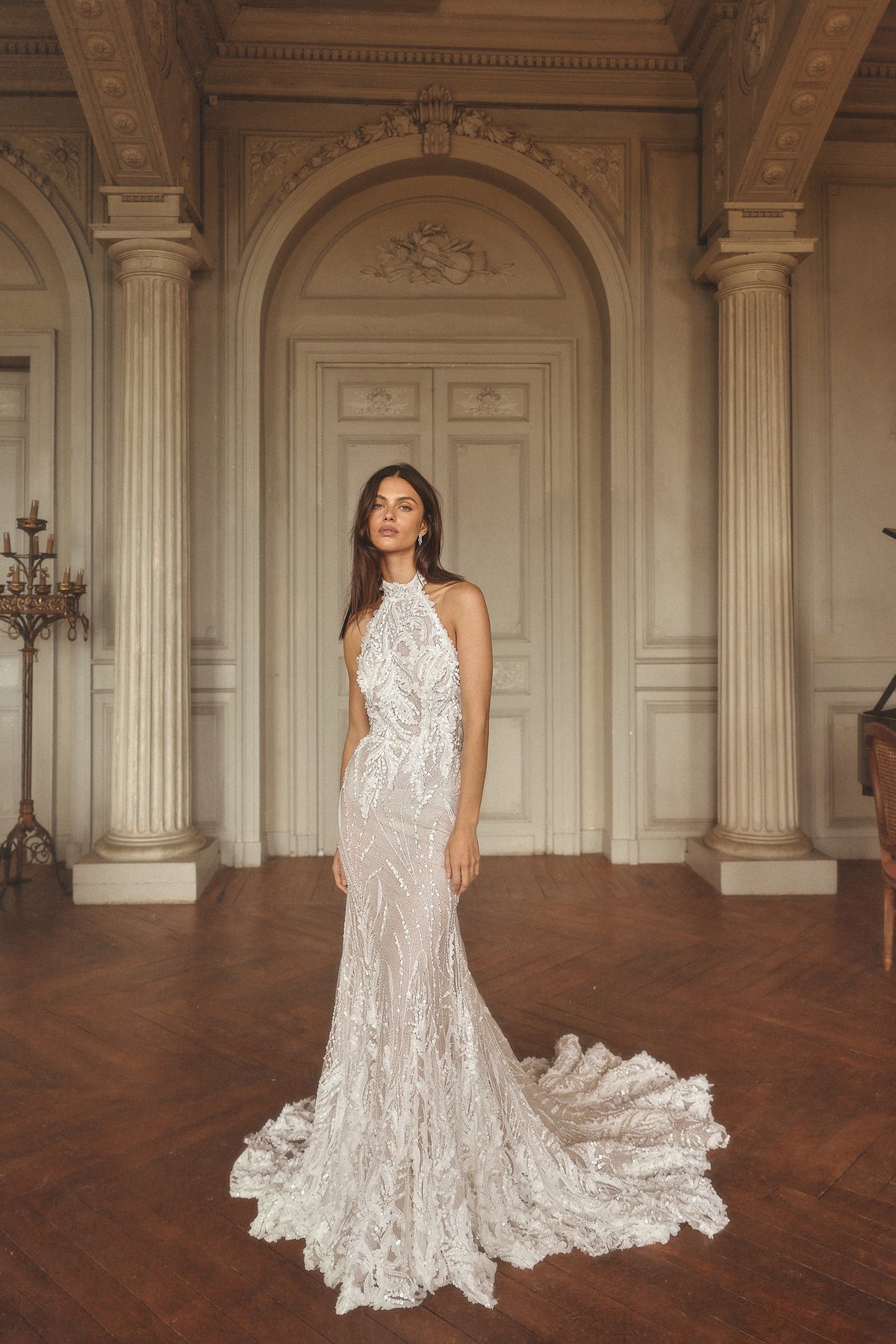 Fargo by Maison Harleen couture gown — full-length front view of the couture silhouette