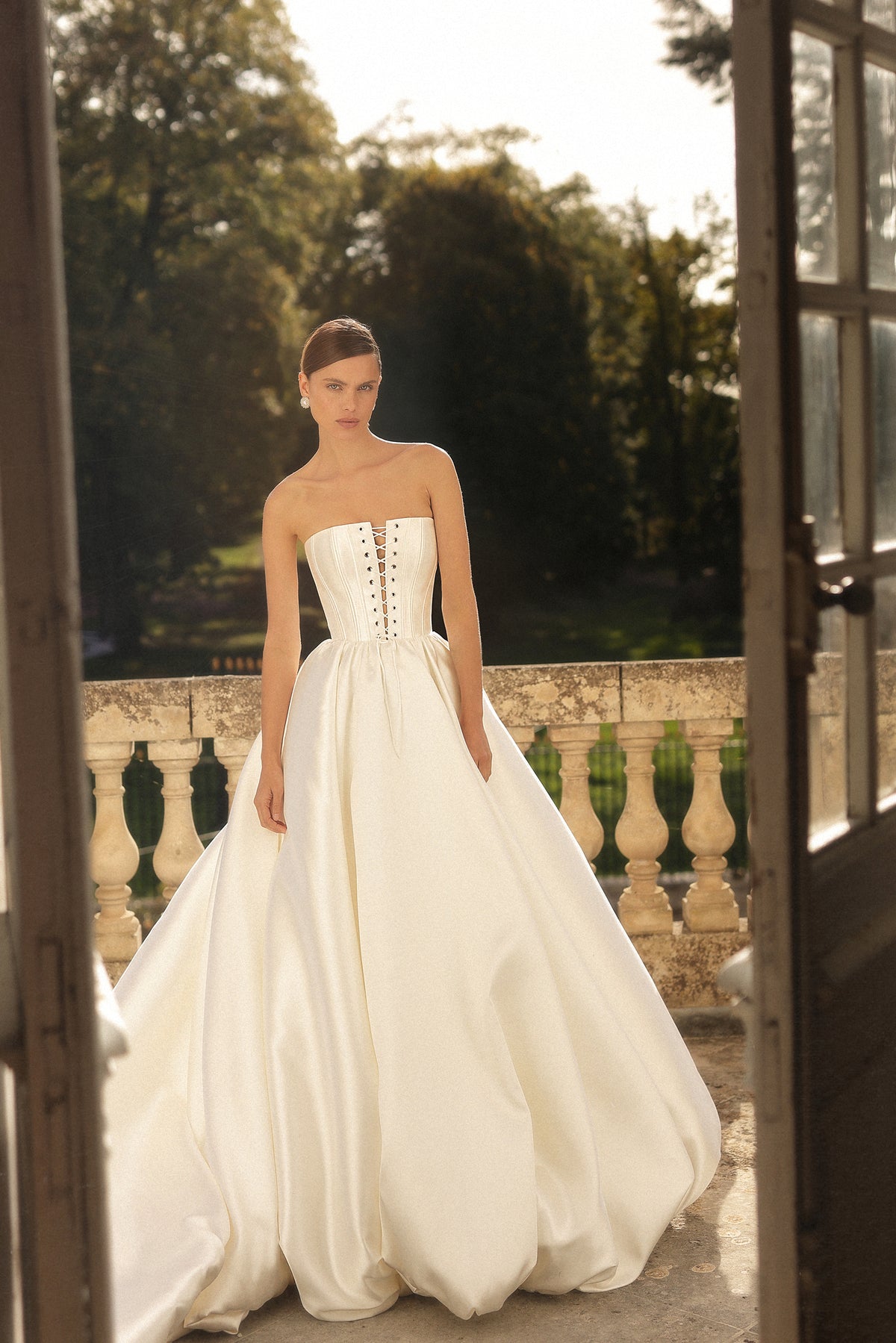 Modena by Maison Harleen couture gown — full-length front view of the couture silhouette