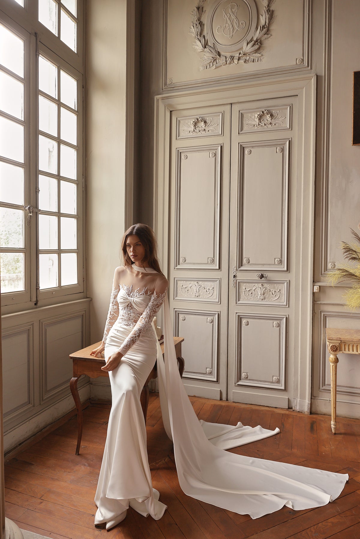 Orner by Maison Harleen couture gown — full-length front view of the couture silhouette