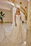 Theodora – Lace Corset Bridal Gown with Cathedral Veil