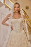 Theodora – Lace Corset Bridal Gown with Cathedral Veil