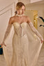 Zafira – Crystal Embellished Mermaid Bridal Gown in Crystal Champagne