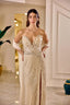 Belladore – Embellished High-Slit Couture Evening Gown