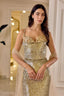 Leonora – Golden Sequin Couture Gown