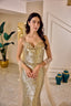 Leonora – Golden Sequin Couture Gown