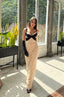 Aria – Gold Sequin Evening Gown with Black Satin Bodice
