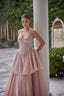 Ariana Embroidered Couture Ball Gown in Blush Pink