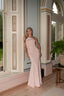 Antonia Lace-Detailed Sculpted Evening Gown