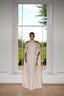 Isabelle Embroidered Cape Evening Gown