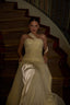 Amy – Ivory One-Shoulder Embellished Couture Gown with Satin Skirt
