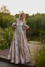 Latte Glamorous Evening Gown