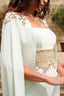 Eliora Embellished Cape Evening Gown