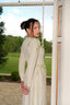 Willow Modest Couture Evening Gown with Pleated Embellished Panel