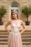Avielle Crystal-Embellished Chiffon Evening Gown