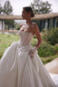 Aimee Strapless Corset Ball Gown with Sculpted Satin Skirt