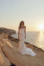 Anna Draped Satin Wedding Dress with Choker Detail