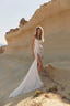 Atacama Strapless Lace Mermaid Wedding Dress with High Slit