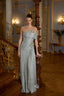 Aveline – Draped Off-Shoulder Pleated Evening Gown