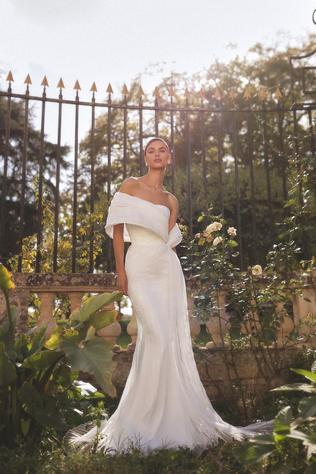 Diamee by Maison Harleen couture gown — full-length front view of the couture silhouette