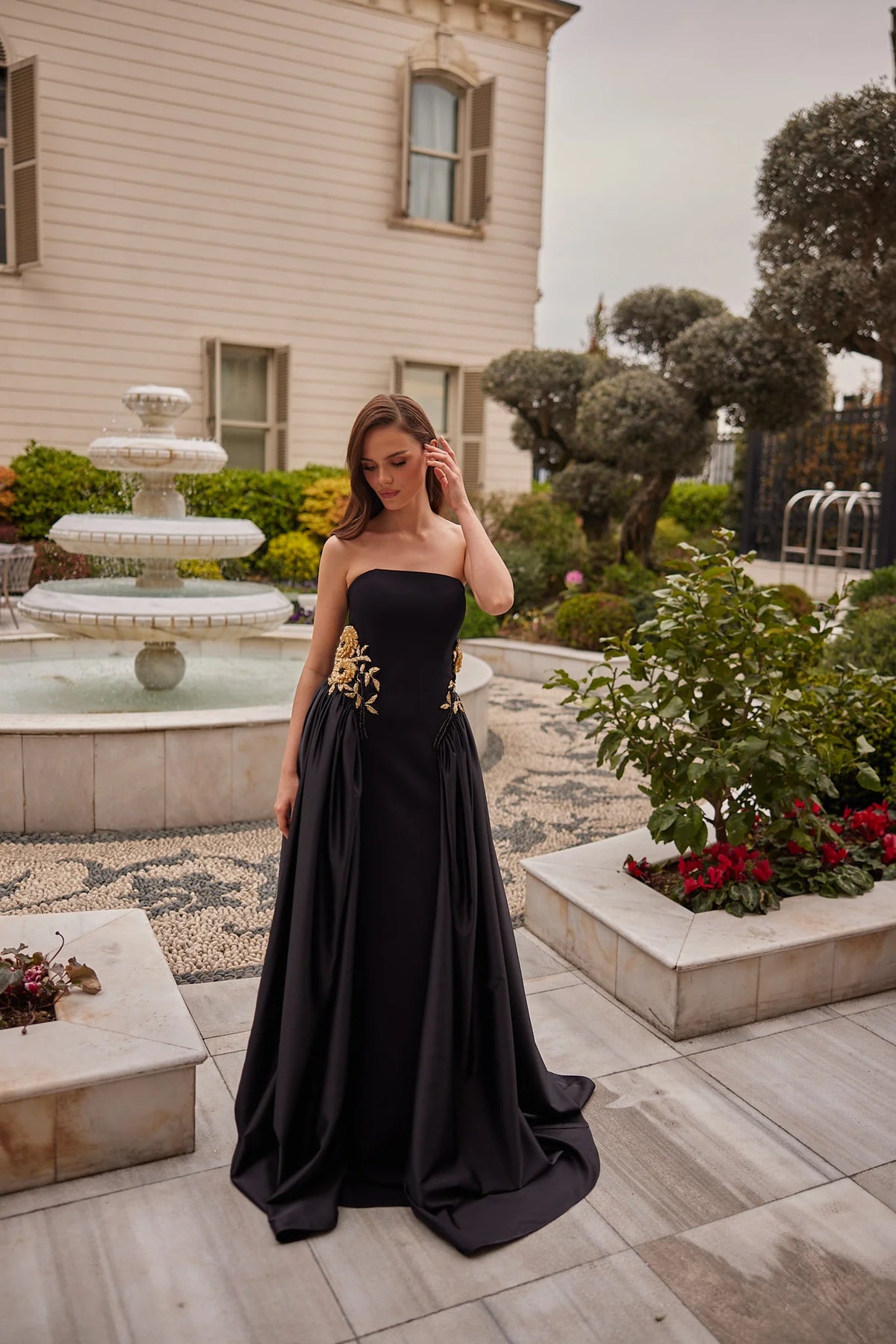 Elowen Strapless Couture Evening Gown