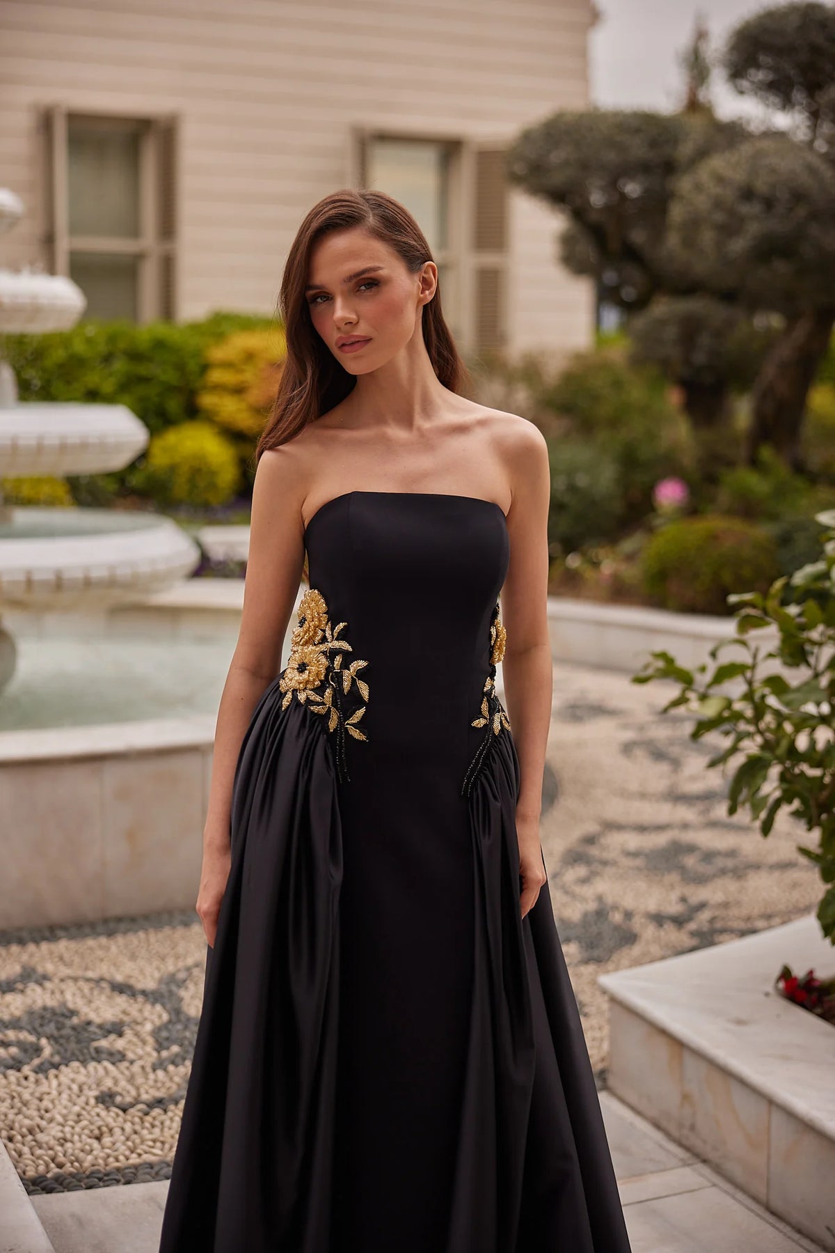 Elowen Strapless Couture Evening Gown