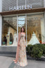 Aurielle Nude Floral Couture Gown