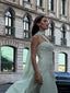 Amy Embellished Satin Couture Gown in Ivory