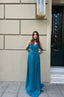 Chelsea – Draped Off-Shoulder Evening Gown