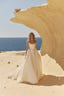 Malta Satin Ball Gown Couture Bridal Dress with Square Neckline