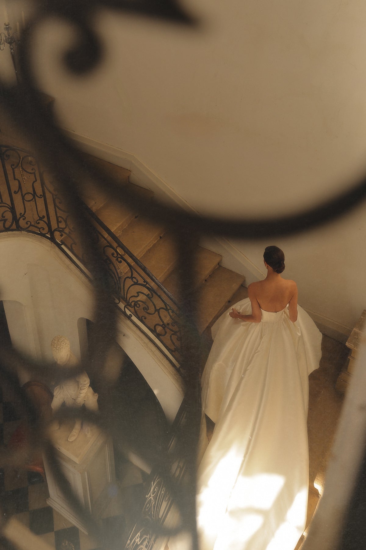 Modena by Maison Harleen couture gown — elegant back view showing the gown structure