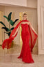 Vespera – Crystal Embellished Cape Gown