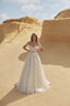 Petal Off-Shoulder Lace A-Line Couture Bridal Gown