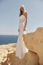 Saar Minimal Satin Strapless Couture Bridal Gown