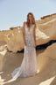 Sirocco Deep V Lace Fitted Couture Bridal Gown