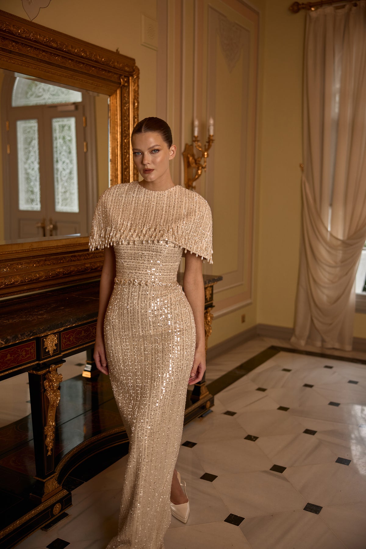 Sophisticated formal gown designed for gala nights and special occasions